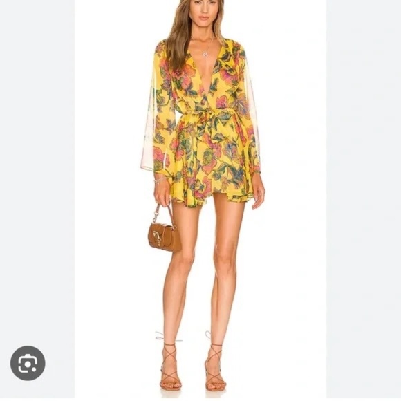 NWT Misa Los Angeles Kaia Floral Mini Dress - Picture 1 of 6